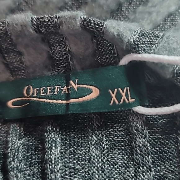 Ofeefan Cozy‎ Green Ribbed Sweater Tunic - Picture 10 of 14